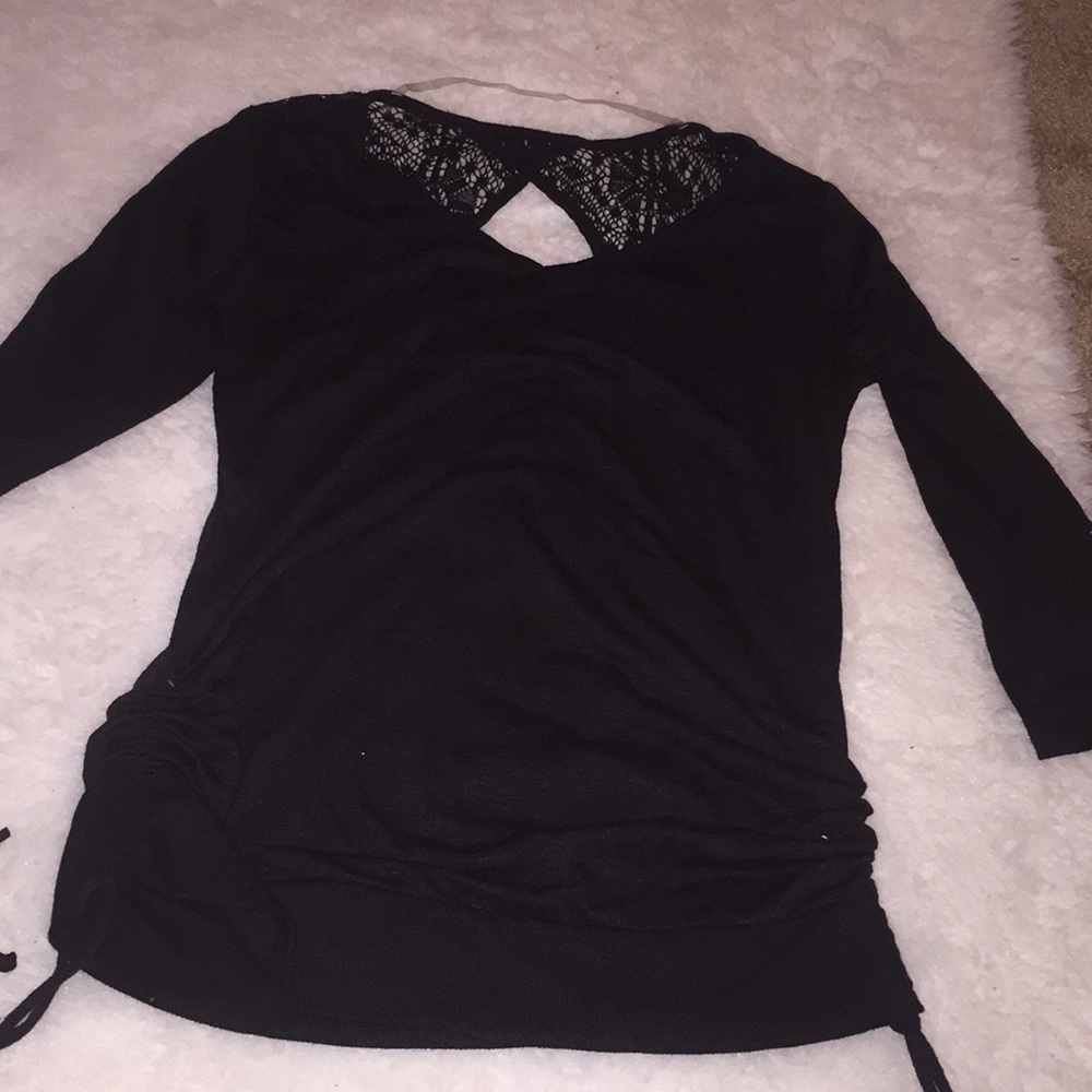 Black quarter sleeve shirt